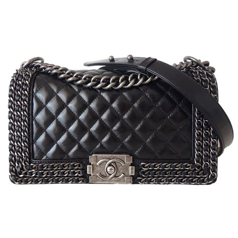 chanel boy bag black|chanel bags for women.